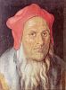Bildnis eines bärtigen Mannes mit roter Kappe
