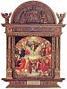 Landauer Altar, innen: Anbetung der Dreifaltigkeit durch die Civitas Dei