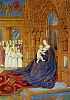 Livres d'heures des Étienne Chevalier: Madonna mit Kind vor dem Portal einer Kathedrale