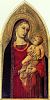 Madonna mit Kind (Teilstück aus einem Polyptichon mit dem heiligen Nikolaus von Bari und Sankt Prokolus)
