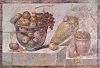 Stilleben mit Früchtekorb und Vasen (aus dem Hause der Julia Felix in Pompeji)