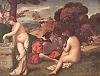Das ländliche Konzert (Das Konzert im Freien) (zusammen mit Giorgione)
