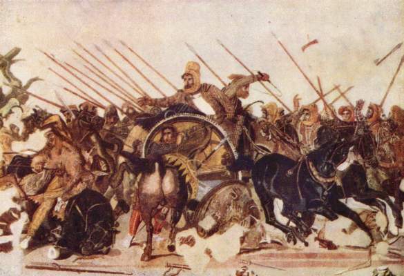 Alexanderschlacht (aus der Casa del Fauno in Pompeji, Ausschnitt) Galleria Nazionale di Capodimonte