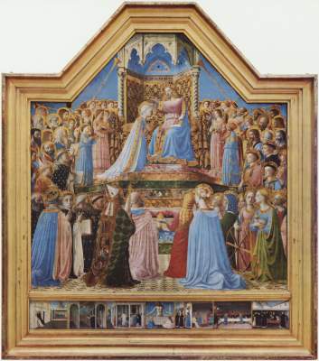 Krönung Mariä und Szenen aus dem Leben des Hl. Dominikus Musée National du Louvre