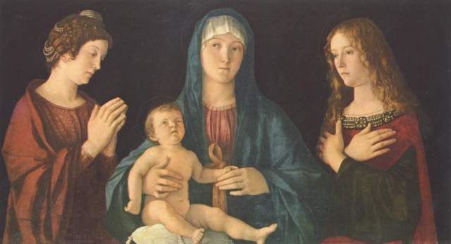 Maria mit dem Kind und den Heiligen Katharina und Magdalena Gallerie dell'Accademia