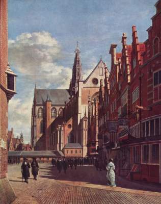 Der große Platz von Haarlem Musée Royaux des Beaux Arts