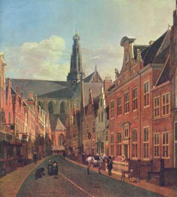 Straße in Haarlem Gemäldegalerie