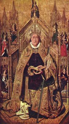 Thronender Hl. Dominikus mit den 7 Kardinaltugenden Museo del Prado