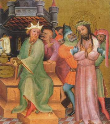 Passionsaltar: Christus vor Pilatus Niedersächsische Landesgalerie