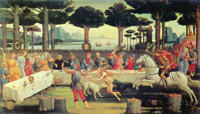 Das Gastmahl des Nastagio degli Onesti Museo del Prado