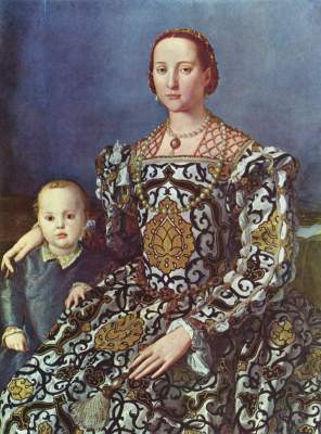 Eleonora von Toledo mit ihrem Sohn Giovanni Galleria degli Uffizi