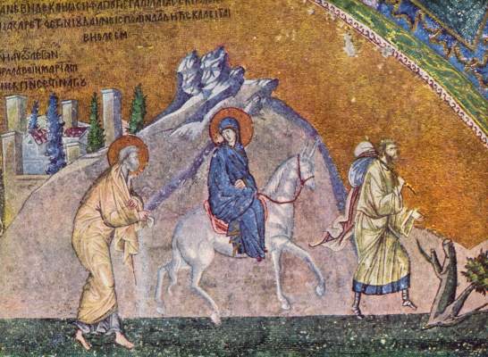 Die Reise nach Bethlehem (aus dem Narthex der Chora-Kirche) Chora-Kirche