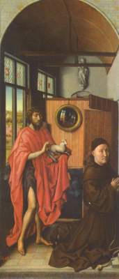 Johannes der Täufer und der Magister Heinrich von Werl aus Köln Museo del Prado