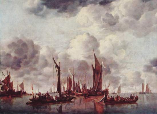 Segelboote im Hafen National Gallery