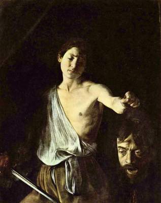 David mit dem Haupte Goliaths Galleria Borghese