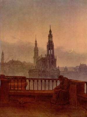 Blick auf Dresden von der Brühlschen Terrasse Slg. Georg Schäfer