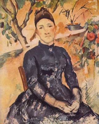 Frau Cézanne im Gewächshaus Privat-Slg.