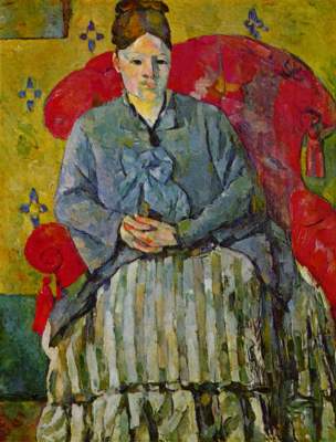 Madame Cézanne im roten Lehnstuhl Museum of Fine Arts