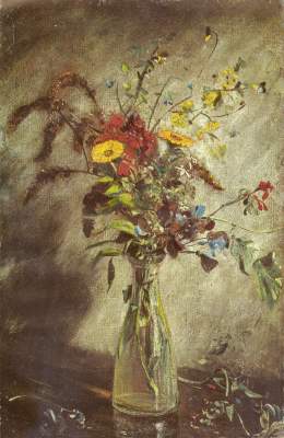 Blumen in einer Glasvase, Studie Victoria and Albert Museum