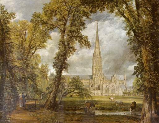Die Kathedrale von Salisbury vom Garten des Bischofs aus gesehen National Gallery