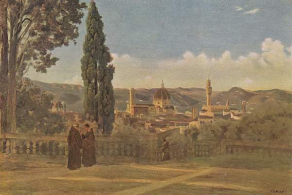 Blick vom Giardino di Boboli auf Florenz Musée National du Louvre