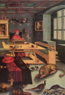 Kardinal Albrecht von Brandenburg als Hieronymus im Gehäus John and Mable Ringling Museum of Art