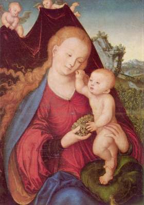 Madonna mit dem Kind (Maria mit dem Kinde) Alte Pinakothek 