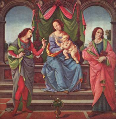 Maria mit dem Kind und zwei Heiligen Gemäldegalerie