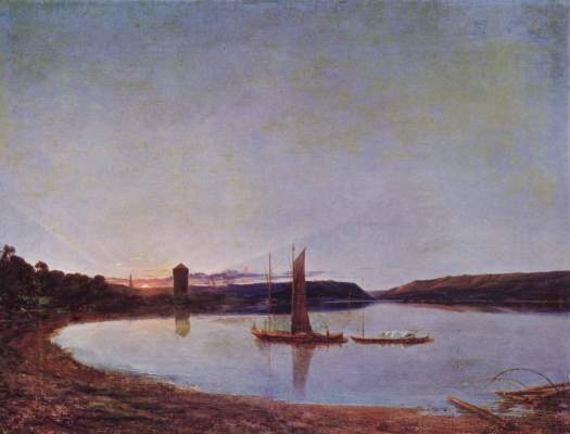 See bei Sonnenuntergang Musée d'Art et d'Histoire