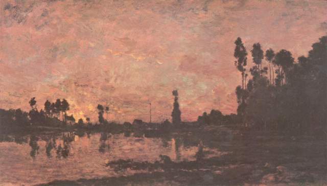 Sonnenuntergang an der Oise Musée National du Louvre
