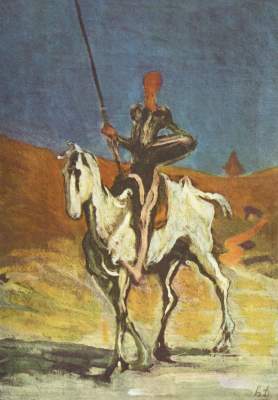Don Quichotte und Sancho Pansa Neue Pinakothek