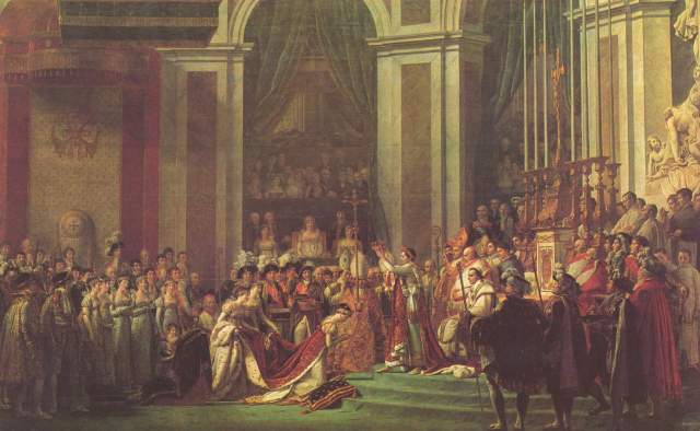 Napoleon krönt Kaiserin Joséphine Musée National du Louvre