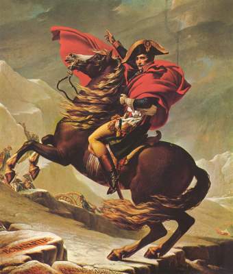 Napoleon überquert die Alpen Schloß Charlottenburg