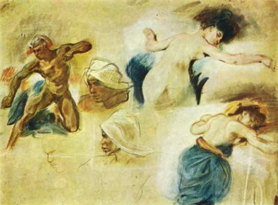 Tod des Sardanapal (Studie) Musée National du Louvre