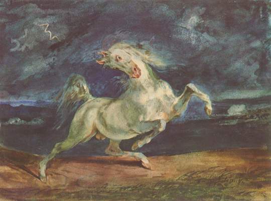 Vor dem Blitz scheuendes Pferd Museum der Bildenden Künste