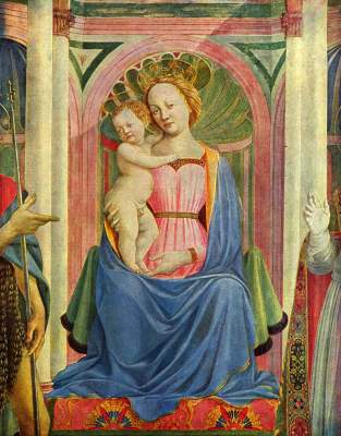 Marienaltar aus S. Lucia  dei Magnoli in Florenz (Ausschnitt) Galleria degli Uffizi