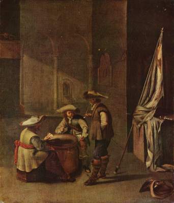 Wachstube mit Soldaten beim Kartenspiel Museum der Bildenden Künste