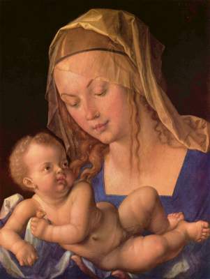 Die Madonna mit der Birnenschnitte Kunsthistorisches Museum