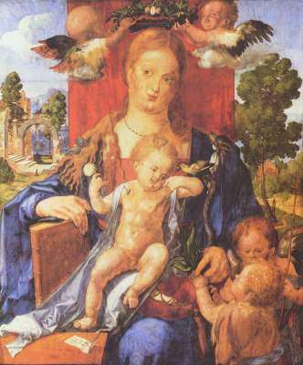 Madonna mit dem Zeisig Staatliche Museen Preußischer Kulturbesitz, Gemäldegalerie