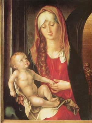 Maria mit Kind vor einem Torbogen Fondazione Magnani-Rocca