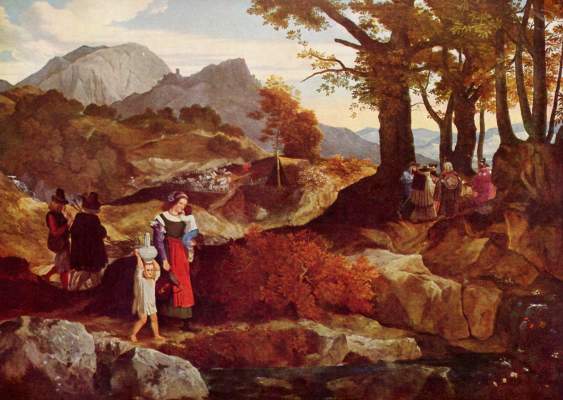 Romantische Landschaft in Italien Slg. Ludwig Prinz von Hessen und bei Rhein