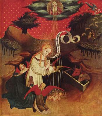 Thomasaltar, Fragment vom linken Flügel außen oben: Geburt Christi Kunsthalle