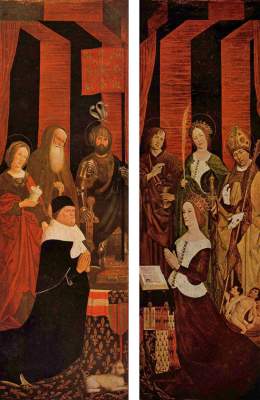Triptychon vom Brennenden Dornbusch: König René von Anjou und seine Gemahlin Jeanne de Laval Cathédrale St. Sauveur