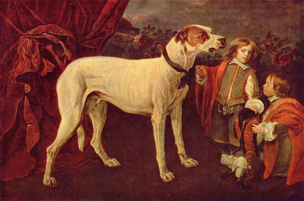 Großer Hund, Zwerg und Knabe Gemäldegalerie