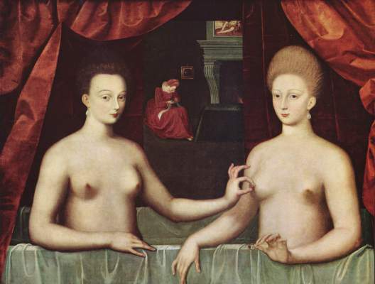 Gabrielle d'Estrees und eine Dame im Bade Musée National du Louvre