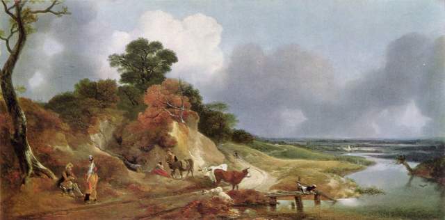 Landschaft mit dem Dorfe Cornard National Gallery of Scotland