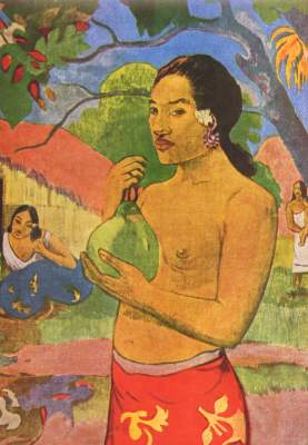 Tahitische Frau mit Frucht (Ausschnitt) Ermitage