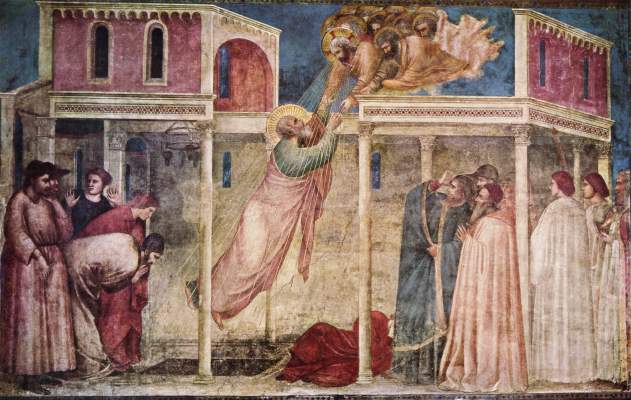 Himmelfahrt des Evangelisten Johannes Santa Croce, Cappella Peruzzi