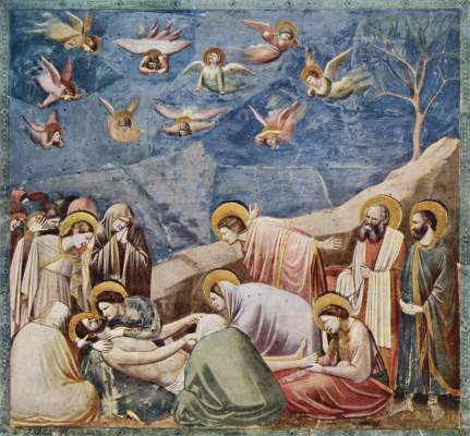 Szenen aus dem Leben Mariä und Christi: Beweinung Christi Cappella degli Scrovegni all'Arena
