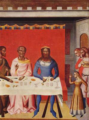 Hl. Johannes der Täufer und Szenen aus seinem Leben (Ausschnitt) Slg. Contini-Bonacossi